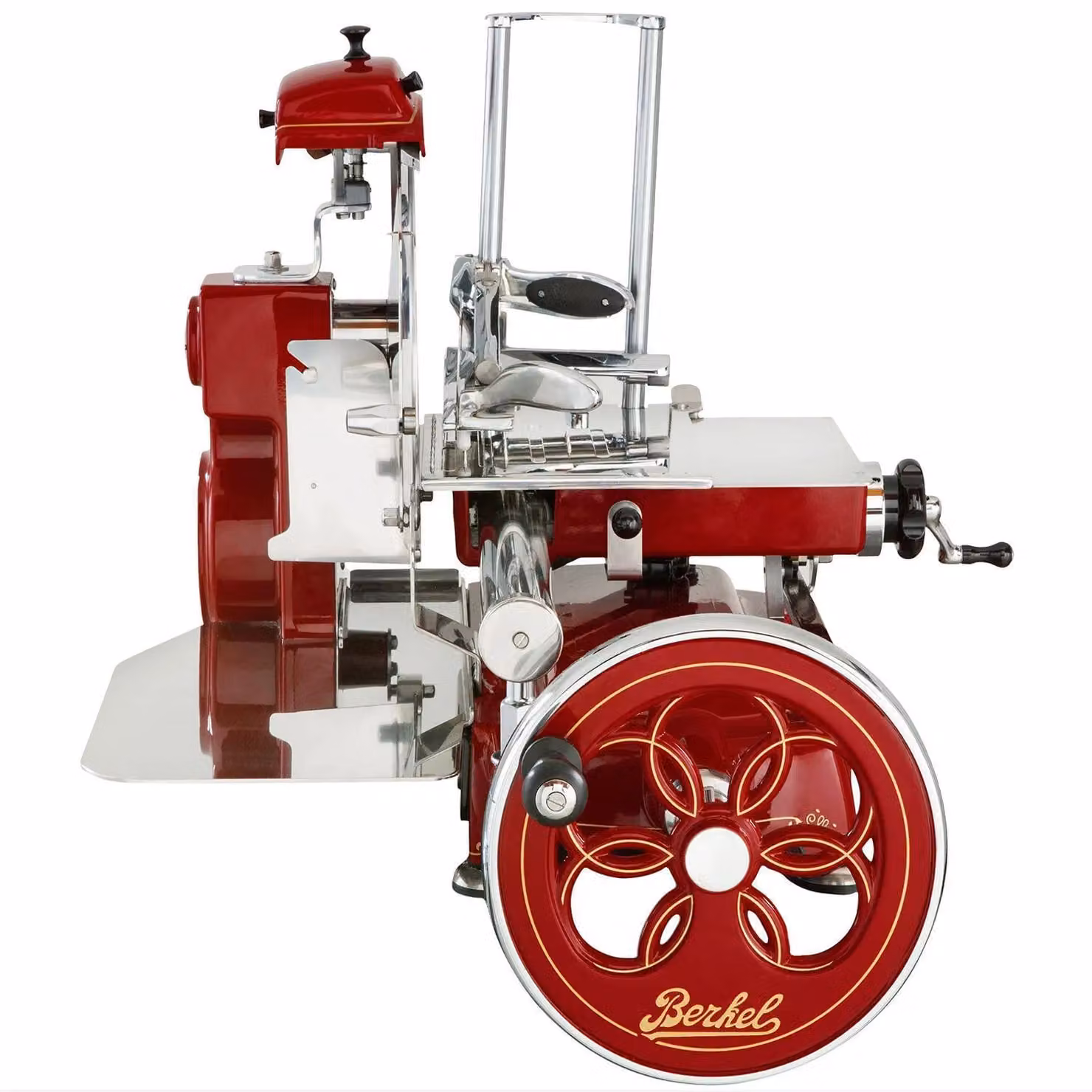 Affettatrice Volano Tribute, Rosso Berkel - Decori Oro, diam. lama 300mm
