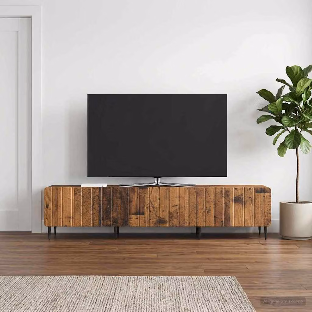 Mobile TV vidaXL in legno color marrone stile moderno L 147 x P 34,5 x H 32 cm