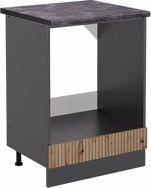 Mobile per forno da incasso Vicco R-Line Rovere e Antracite L: 60 cm, H: 81,6 cm – 1