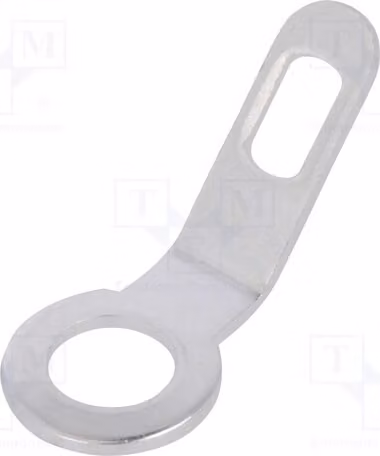 10 connettori a saldare ad anello, 0,5 mm, filettatura M3, per fissaggio a vite, in ottone, codice 61-2203-11/0090 - per saldatura