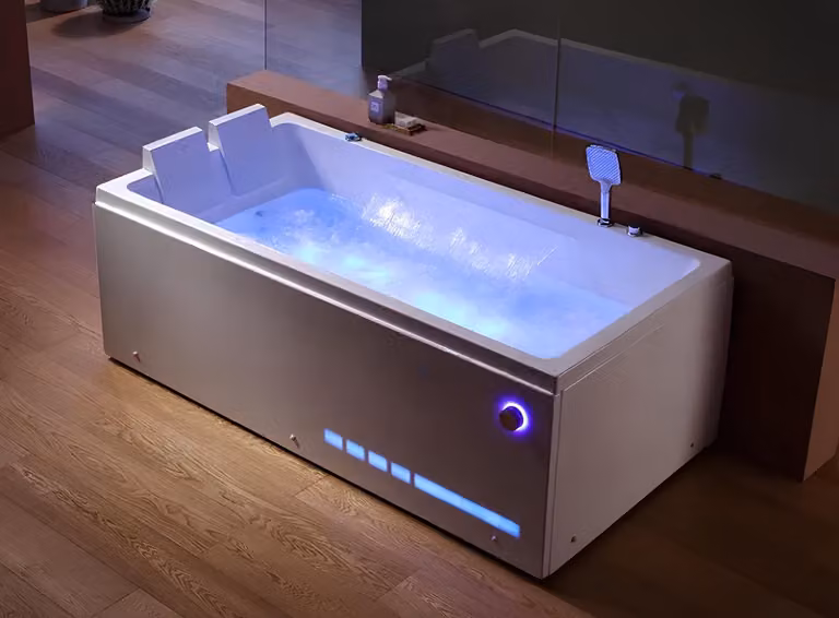 Badewanne Spa-Bad Hydromassagewanne Whirlpool Blubberbad Whirlwanne 180x90 cm