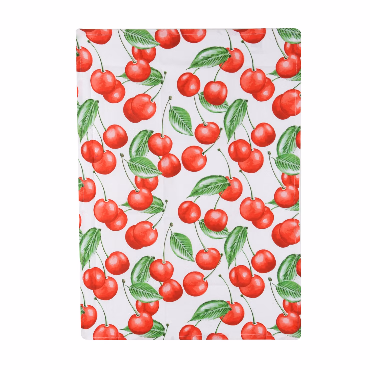Strofinaccio da cucina KASANOVA con fantasia ciliegie rosso multicolore, L 50 cm x H 70 cm, in cotone – 2