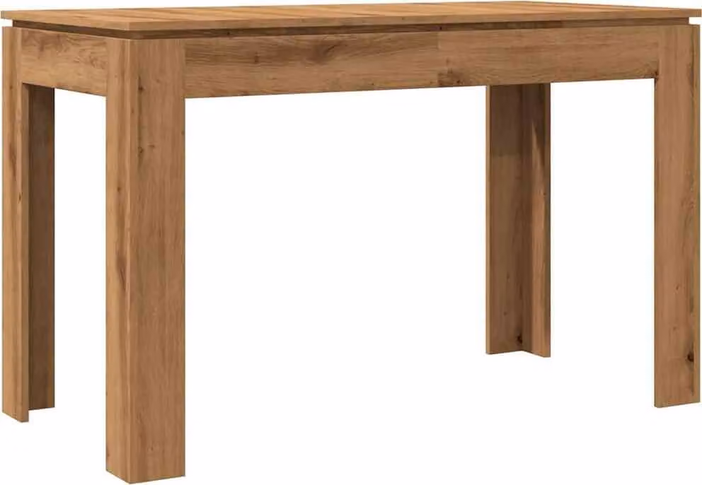 Tavolo da Pranzo Rovere Artigianale 120x60x76 cm in Truciolato