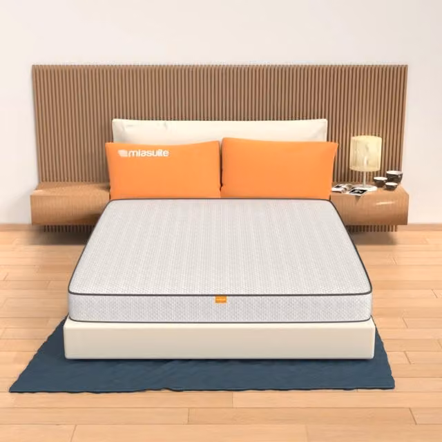 Materasso Matrimoniale MIASUITE in Memory Foam e Water Foam, Colore Bianco, L/P/H: 160 x 200 x 15 cm