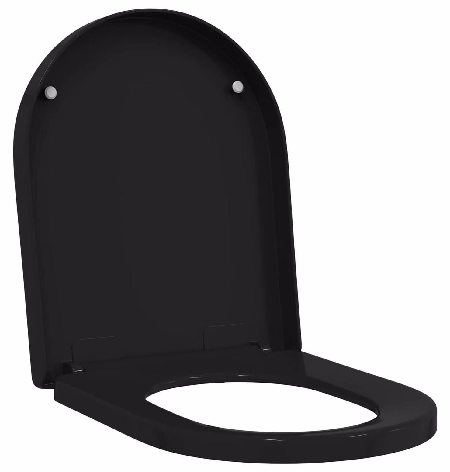 Sedile del WC Regolabile Nero 48 x 36,5 x 4,5 cm Polipropilene