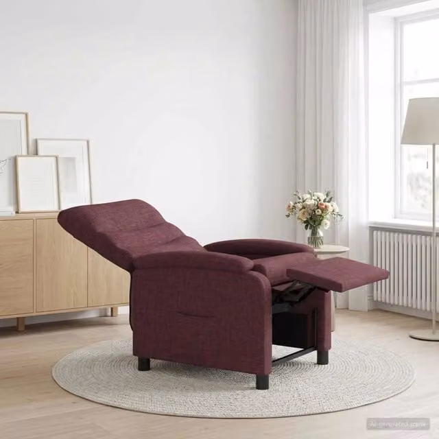 Divano Sedia-Poltrona reclinabile Viola Tessuto 184858