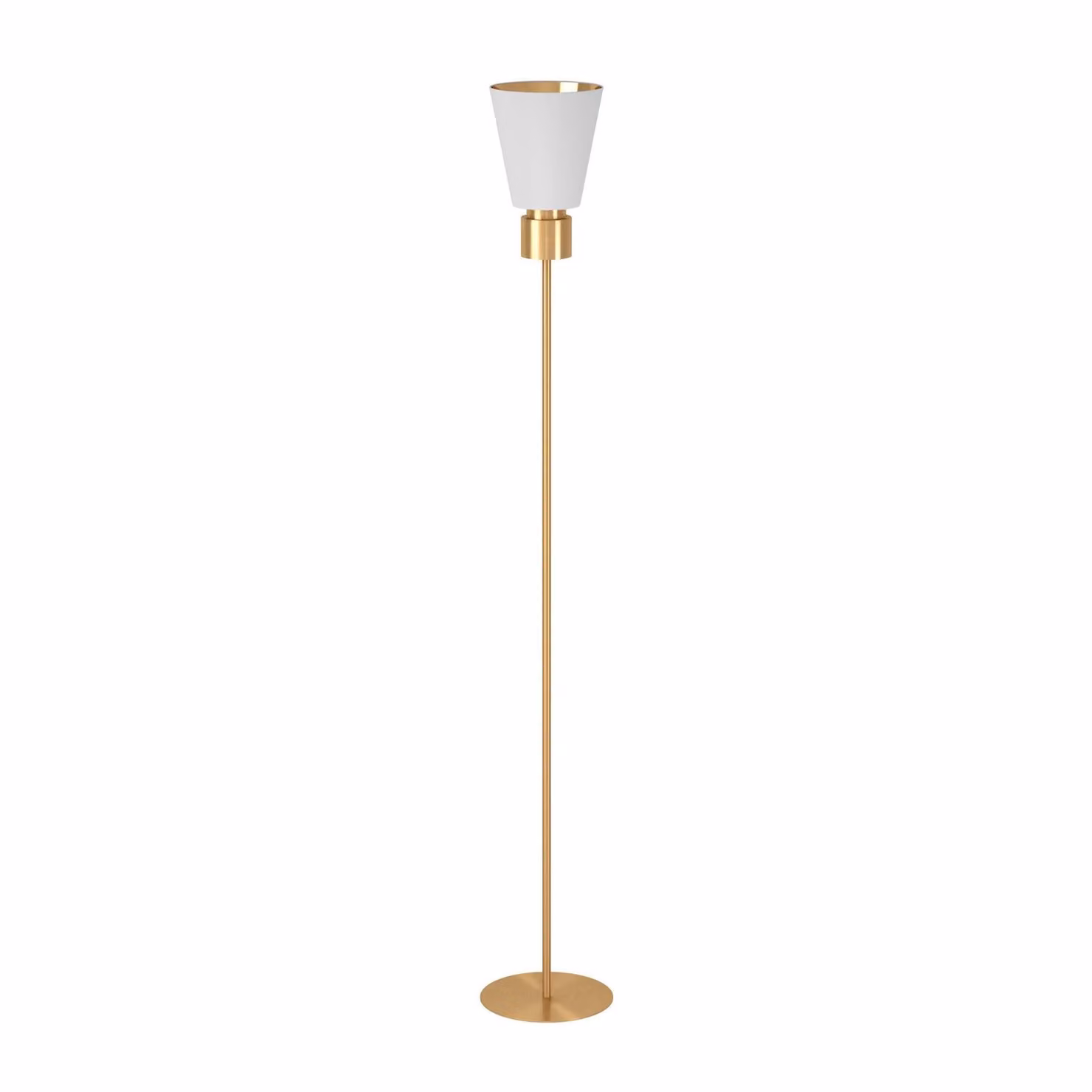 Piantana Contemporanea Aglientina 1 Luce Metallo Ottone Spazzolato