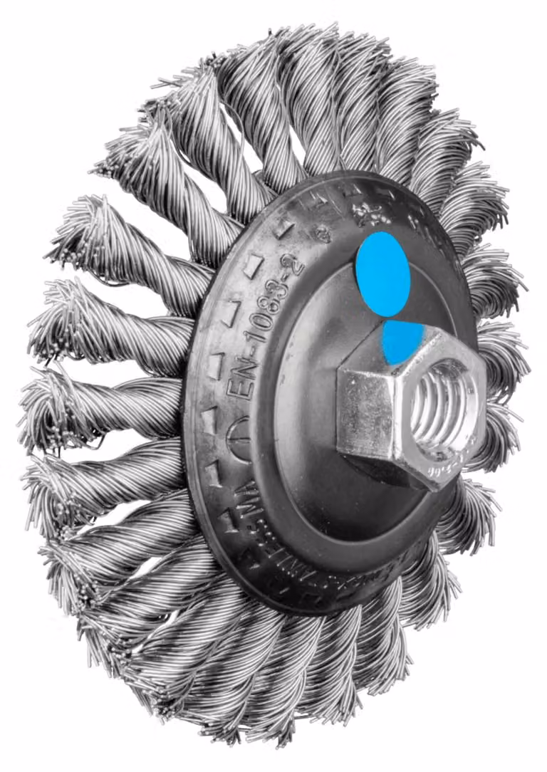 PFERD TOOLS spazzola conica annodata KBG M14 smerigliatrice angolare a filo in acciaio inox
