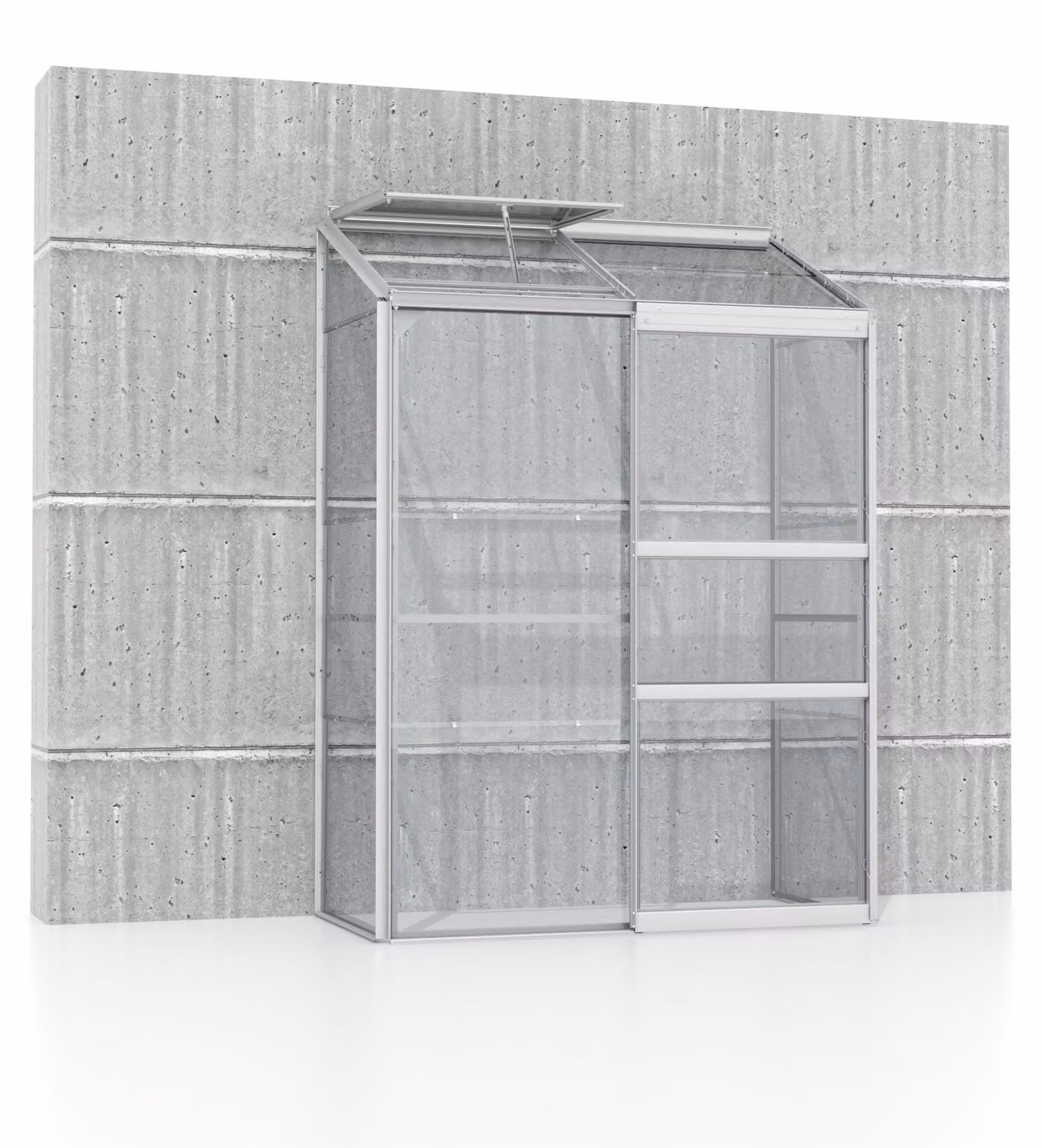 Serra addossata Vitavia "Styx 900" in alluminio anodizzato 0,9 m² Vetro di sicurezza temperato da 3 mm