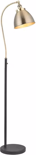 Lampada da terra industrial Franklin Endon ottone E27