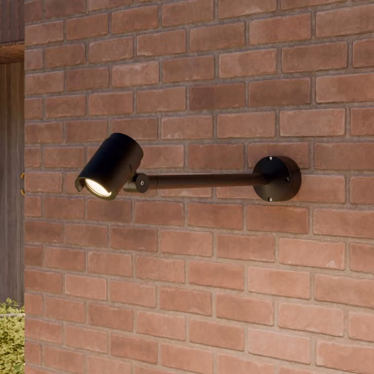 Lucande Faretto LED per esterni Beatrix, 58 cm, antracite, alluminio Beatrix, Nero, Alluminio, Moderno, Lampada LED da esterni