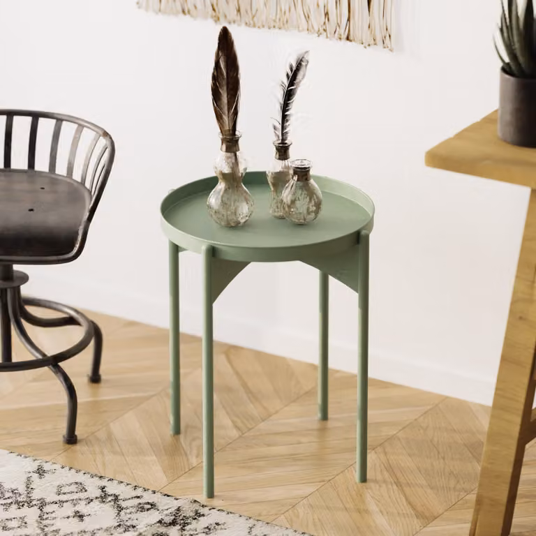 Skye Decor, Shb-002-E, tavolino, 100 % METALLO, verde, 44 x 44 x 57 cm