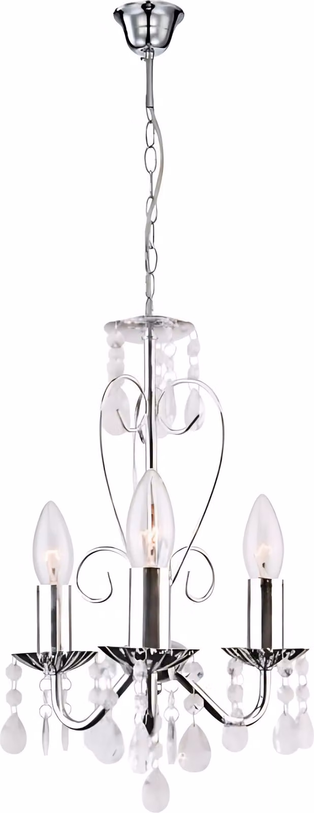 Lampadario A Sospensione Toolight Ebt011-3Cp Chrome