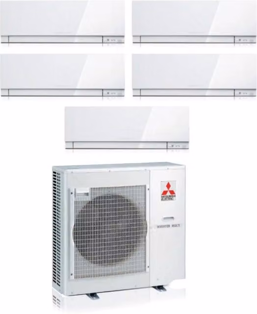 Climatizzatore Condizionatore Mitsubishi Electric Penta Split Inverter serie KIRIGAMINE ZEN MSZ-EF con MXZ-5F102VF Colore Bianco Wi-Fi Integrato