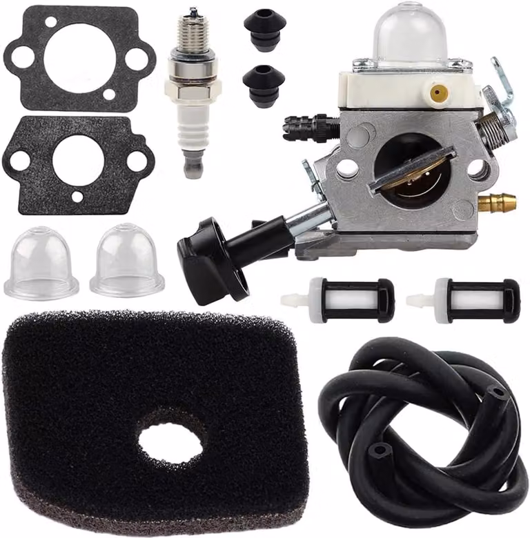 Kit di ricambio per carburatore, completo di filtro dell'aria, candela, tubo del carburante, filtro del carburante, compatibile con i modelli SH56 e SH86