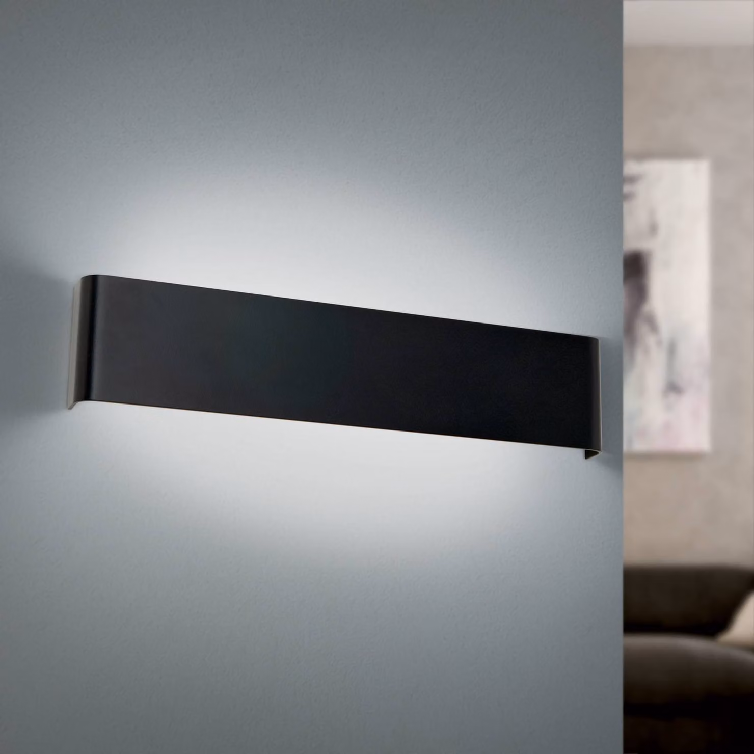ORION Applique da parete a LED Accent, Nero, Soggiorno / Sala da pranzo, Alluminio, Moderno, Applique a LED