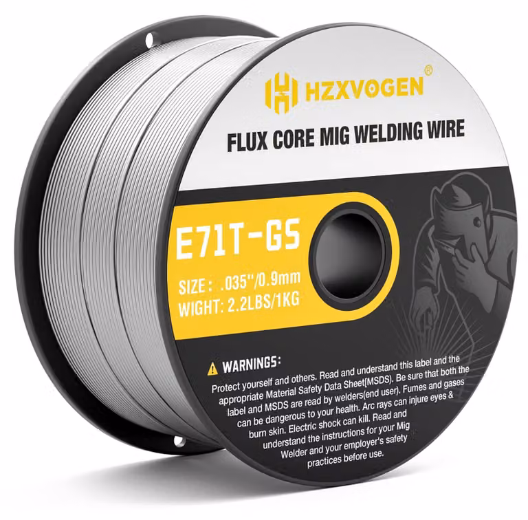 Filo di saldatura 0,9 mm, 1 kg, E71T-GS, per saldatura MIG senza gas, con flusso
