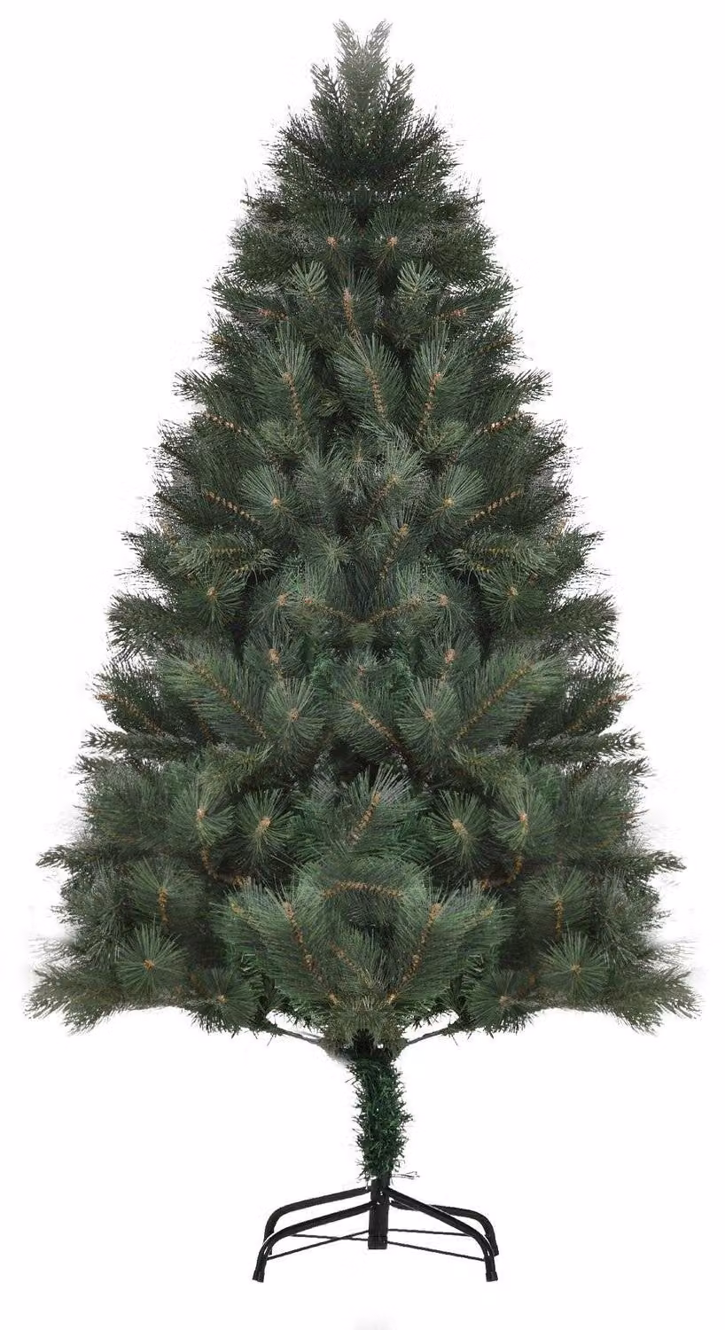 Albero di Natale artificiale Albero di Natale da 180 cm con 375 punte Supporto in metallo Aspetto realistico per feste di Natale Verde al coperto