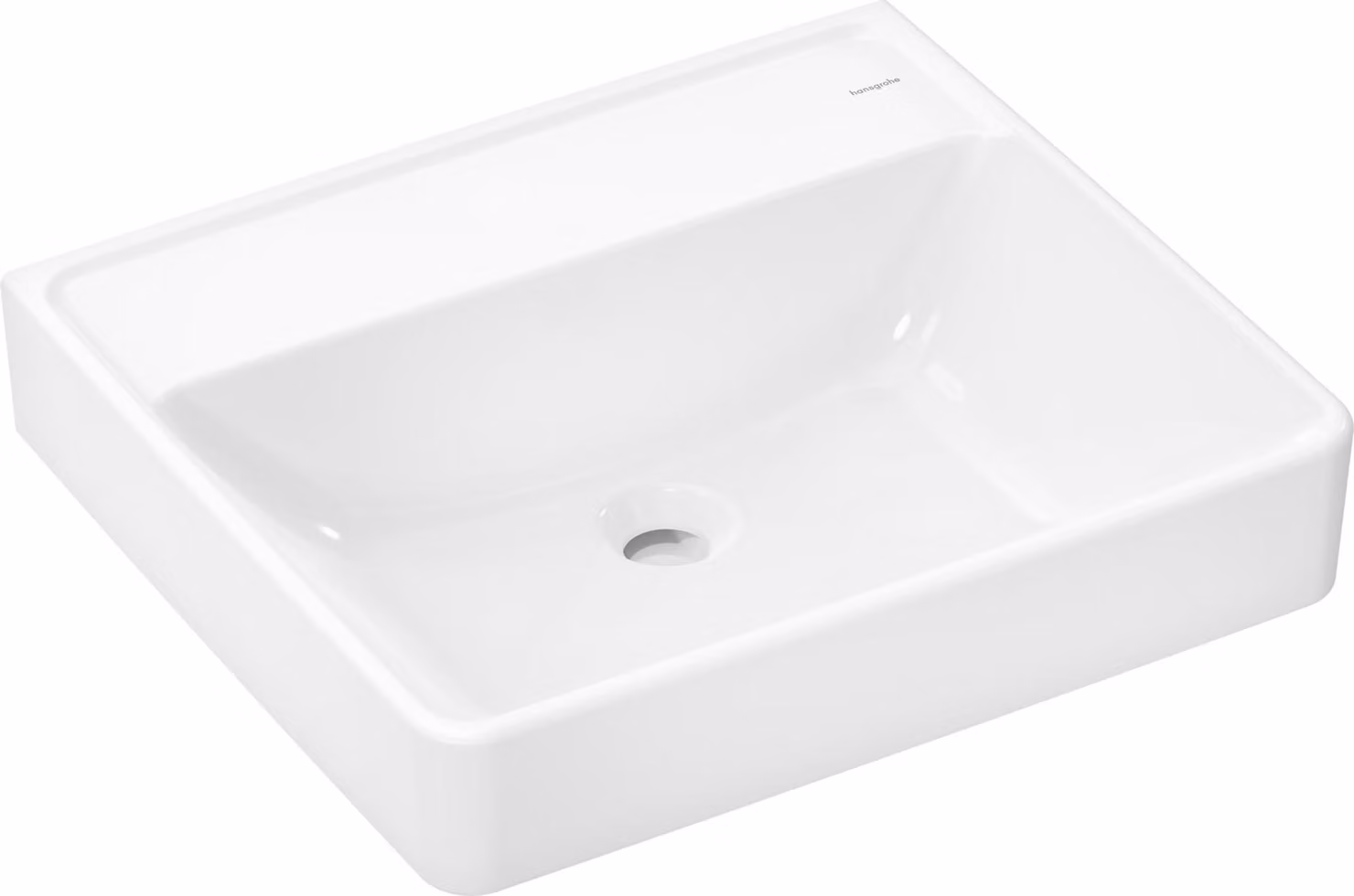 hansgrohe Xanuia Q lavabo, sans trou pour robinet, sans trop-plein, 550x480mm, blanc, 60237450, 60237450