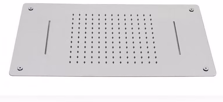 Doccia a pioggia XXL in acciaio inox DPG5017 superpiatta - 70 x 38 cm - Installazione a soffitto