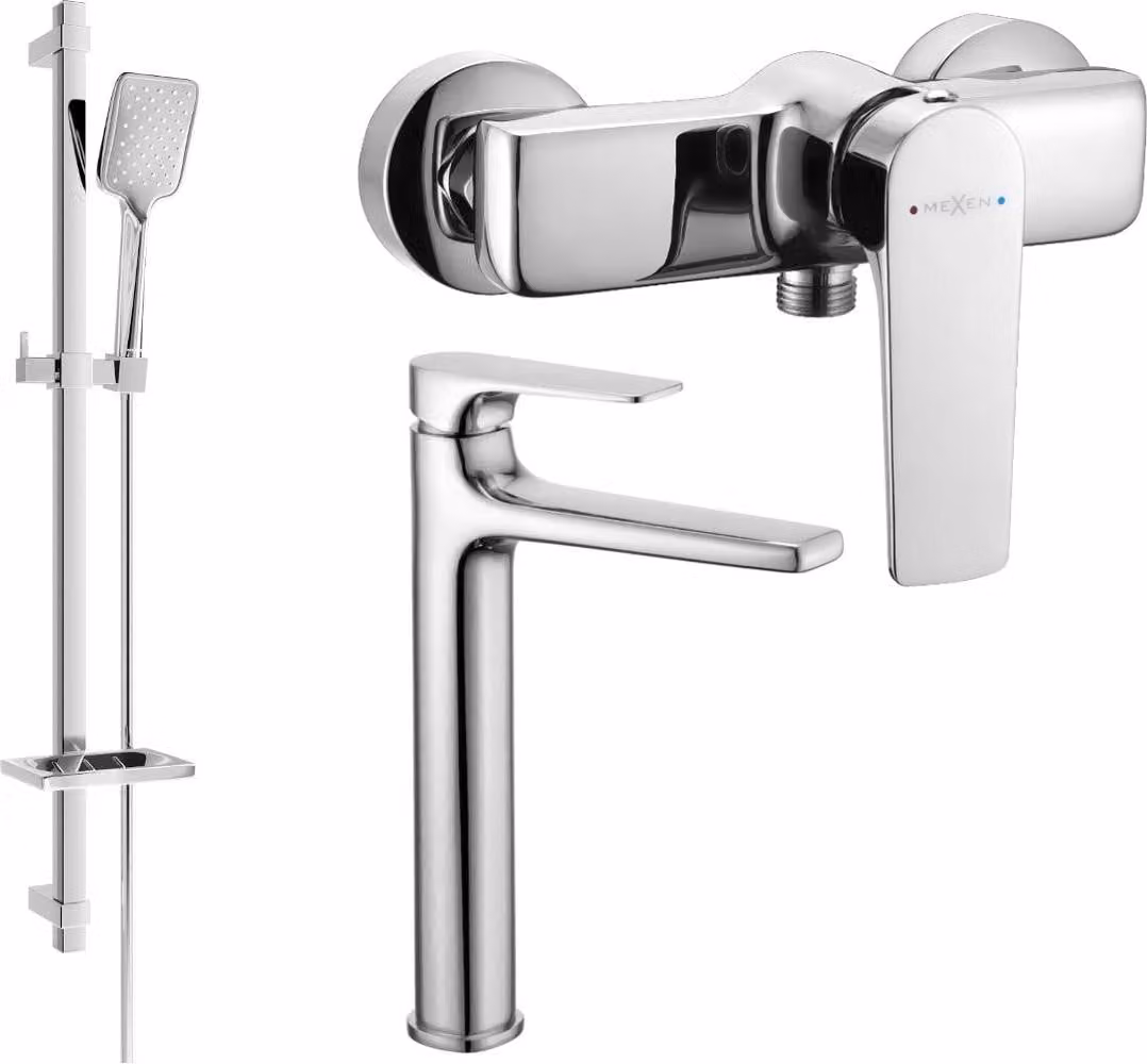 Mexen Lynx DQ62 set doccia, cromo - 745914DQ62-00