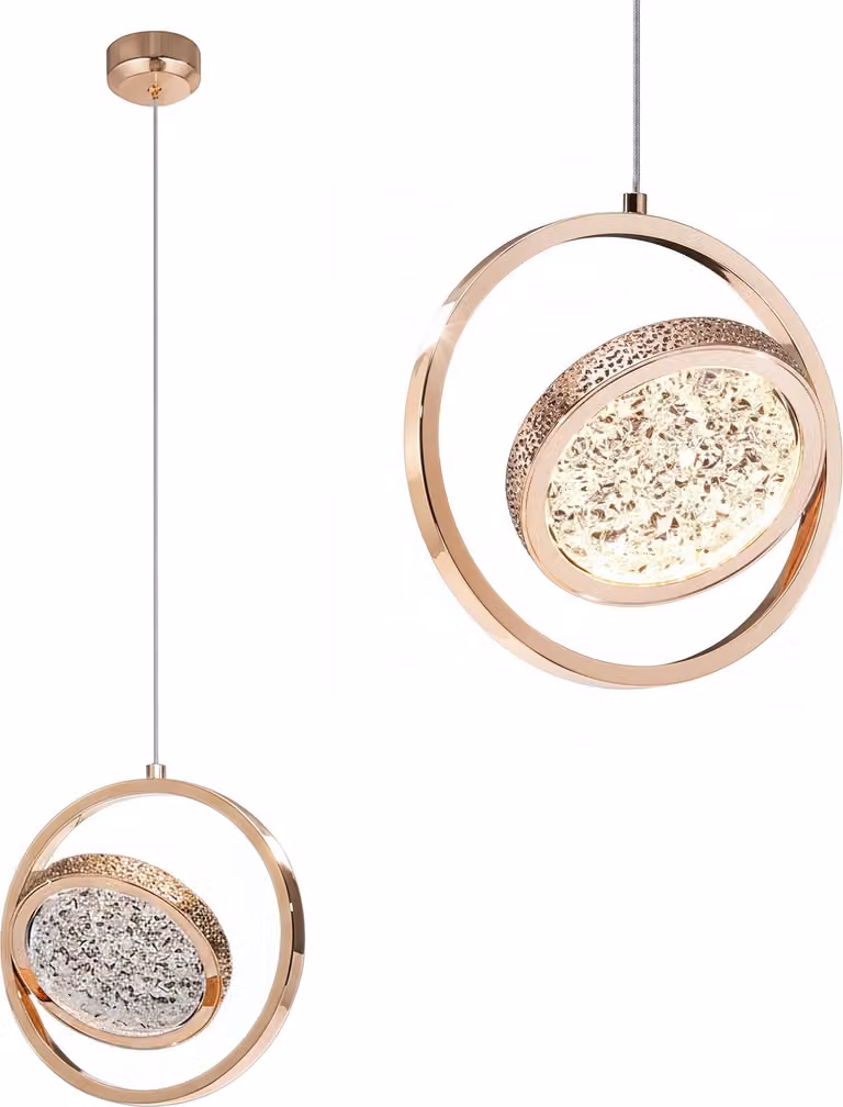 Lampadario A Sospensione Toolight Lhj106-1Cp Rose Gold