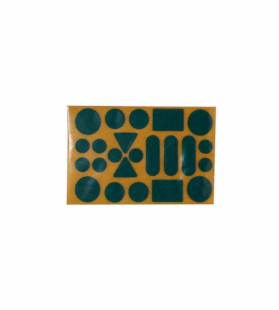 Feltrini adesivi assortiti - verde - 20 pz.
