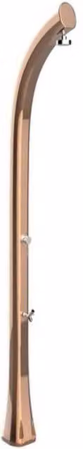 Doccia Solare Jolly Plus Top Line Arkema Design in Alluminio con Miscelatore e Lavapiedi Colore Oro Satinato 24 Litri