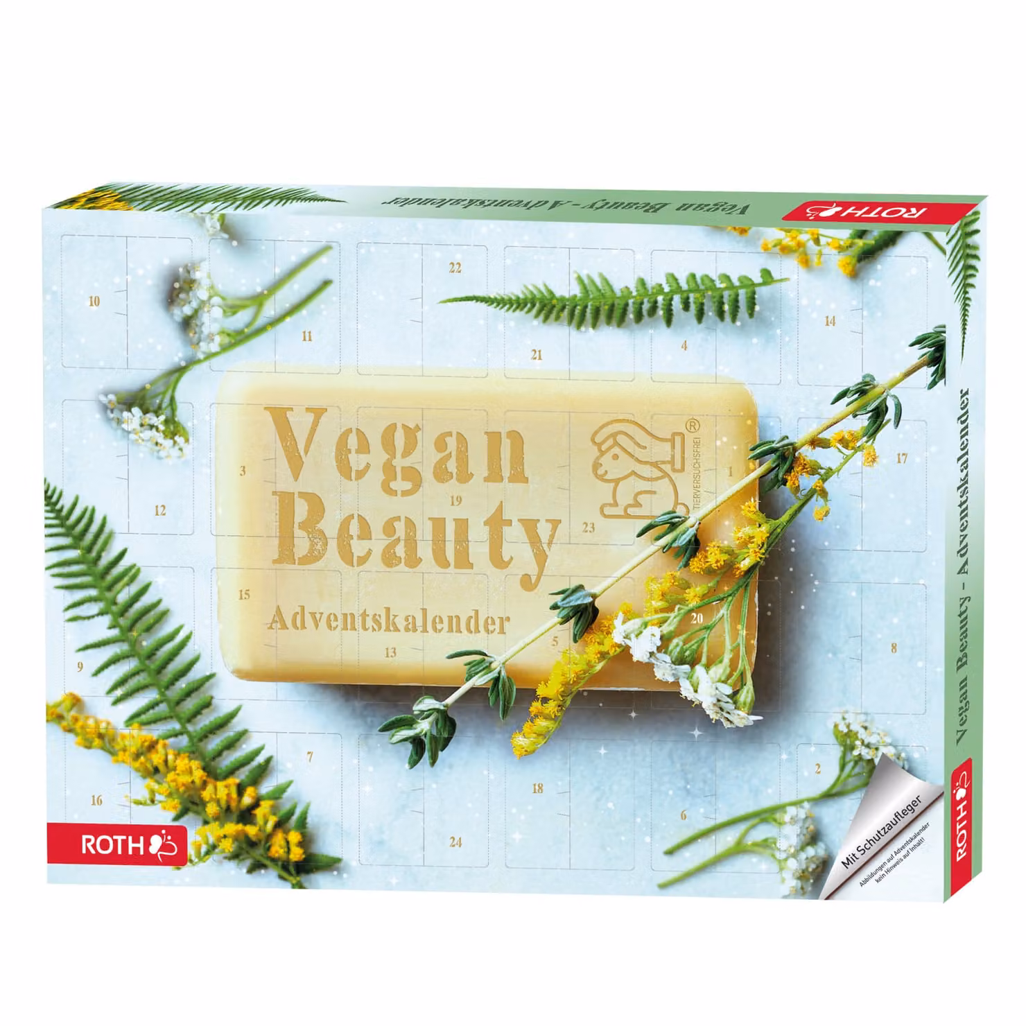 Calendario dell'Avvento di bellezza vegana ROTH pieno