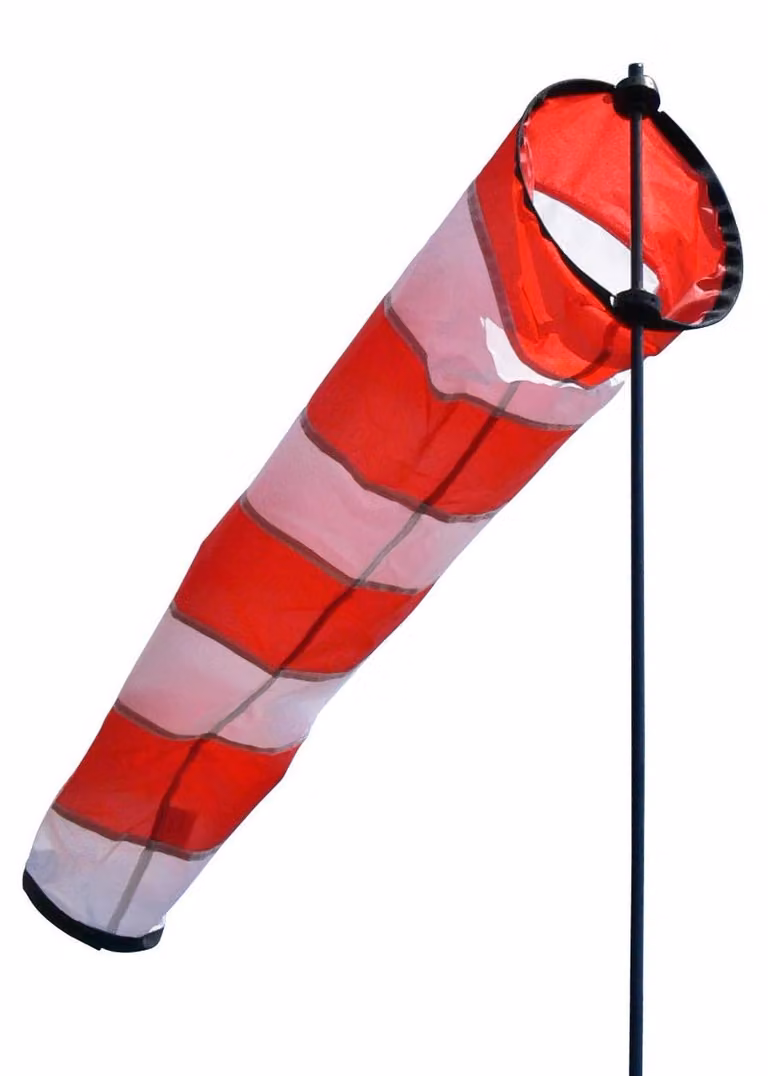 Indicatore di vento AVIA, modello Sock L, diametro 18 cm, lunghezza 73 cm, resistente ai raggi UV, resistente alle intemperie