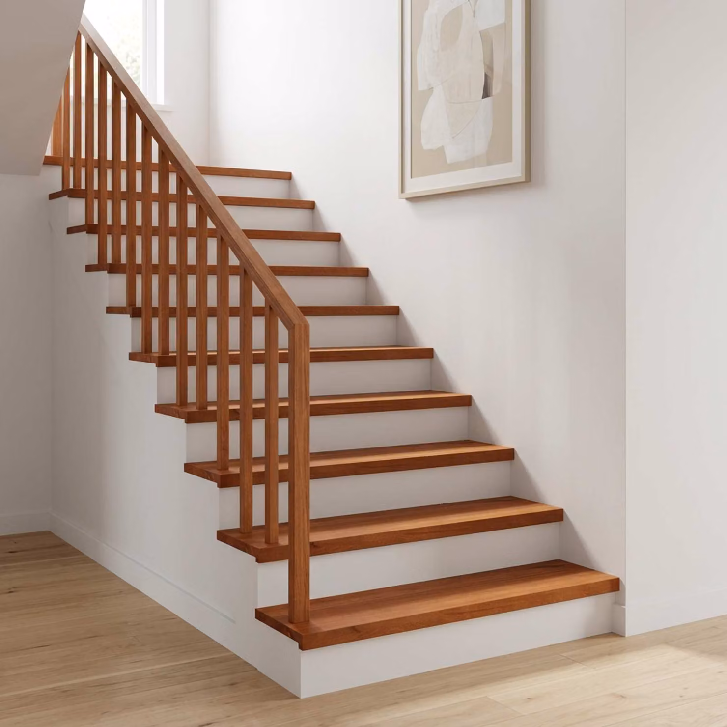 Set di 12 tappeti per scale vidaXL Marrone L: 80 cm, P: 25 cm, H: 2 cm