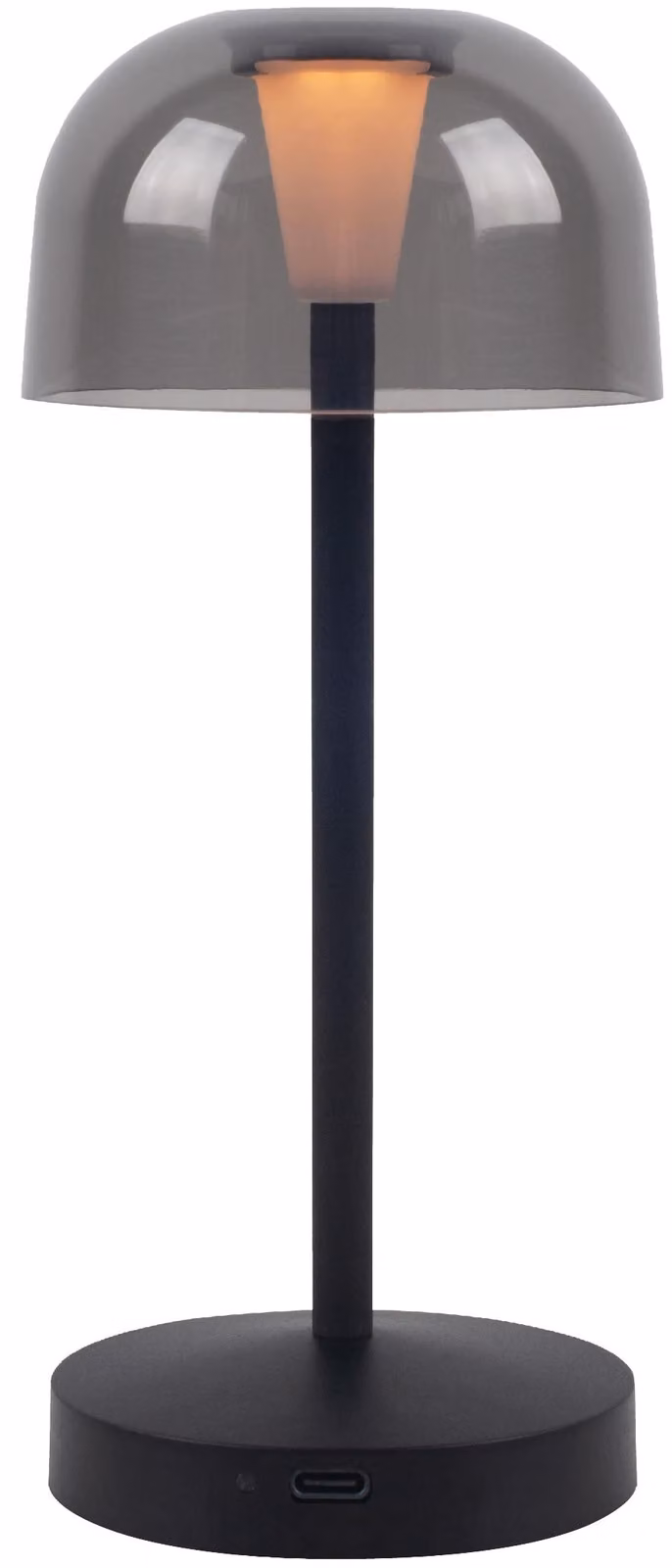 MÜLLER-LICHT Lampada da tavolo ricaricabile a LED 27700203, dimmerabile, 2500K, bianco caldo, nero