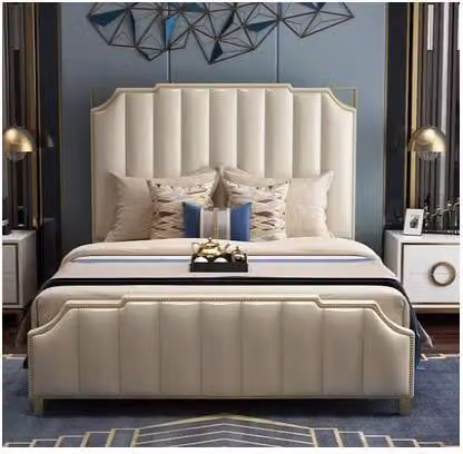 Bett Design Doppelbett Luxus Betten Polster Schlafzimmer Möbel 180x200