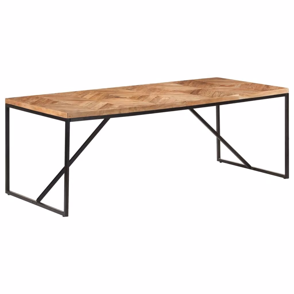 Maison Exclusive - Tavolo da pranzo 200x90x76 cm in legno massello di acacia e mango