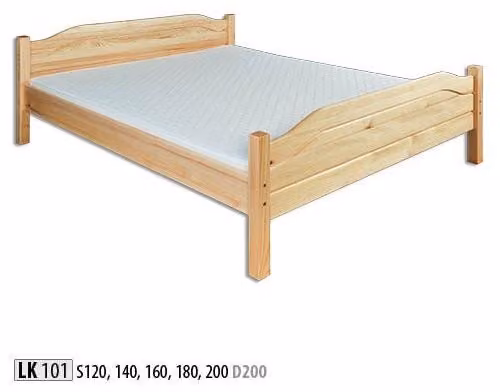 Holzbett Echtes Holz Bett Betten Schlafzimmer Hotel 180x200 Stil Massive Möbel