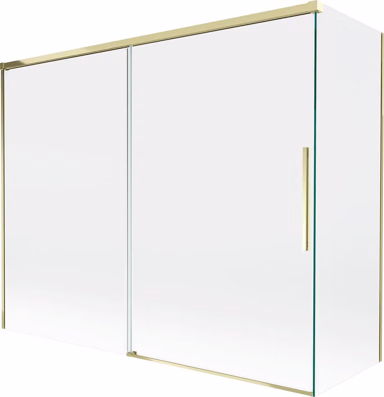 Mexen Rox paratia doccia vasca a 2 ante scorrevoli 190 + 90 x 150 cm, trasparente, oro - 8C9-190-090-50-00