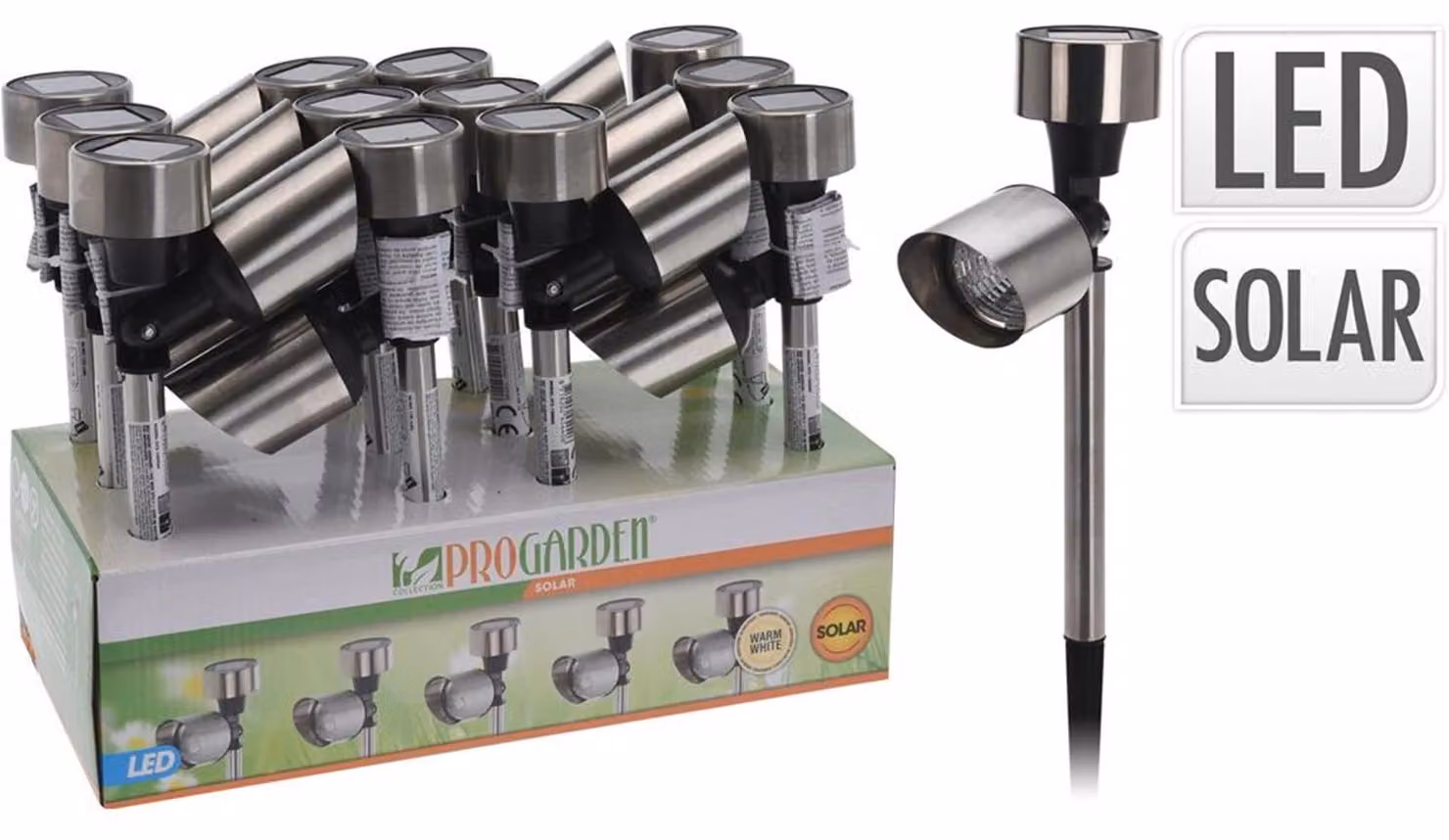 Per lampada solare da giardino Mini-Spot LED h=24cm