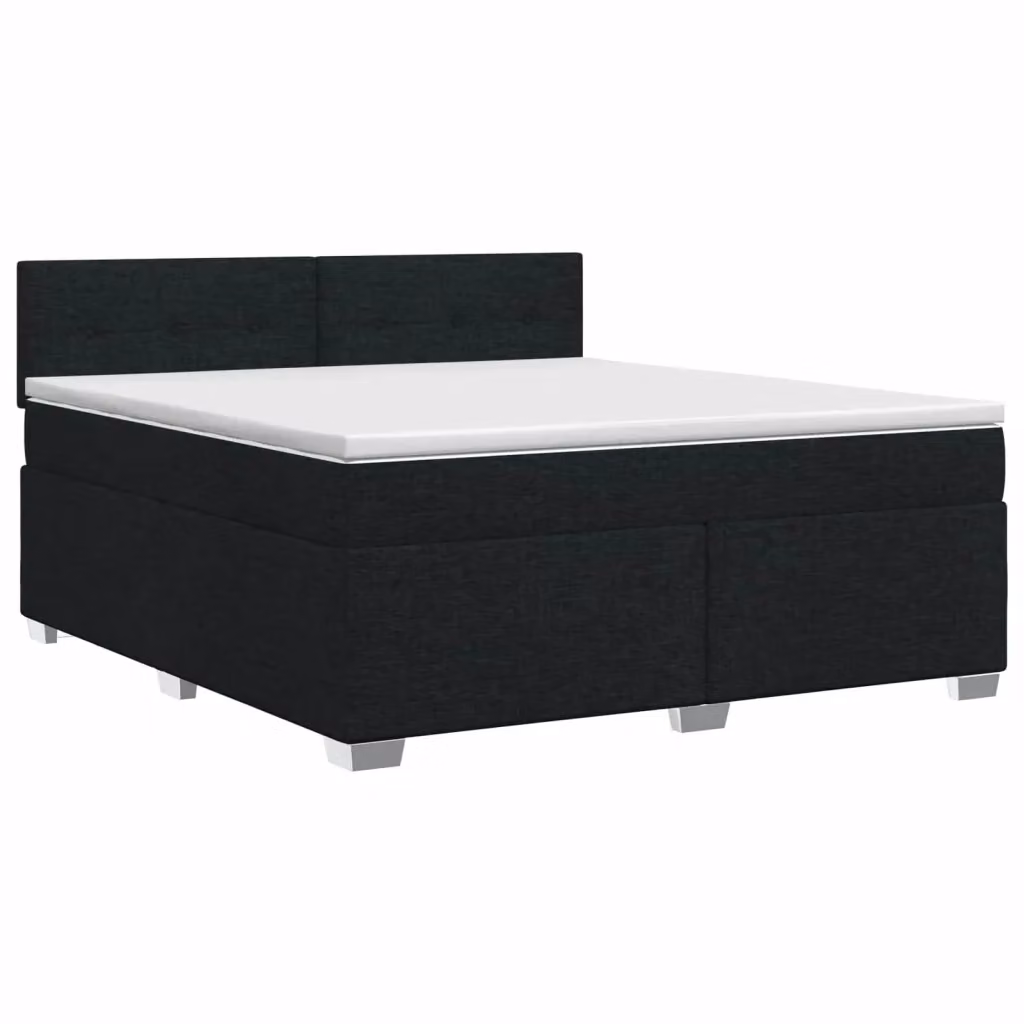 Letto box spring con materasso ibrido vidaXL, colore nero, L/P: 140 x 200 cm – 2