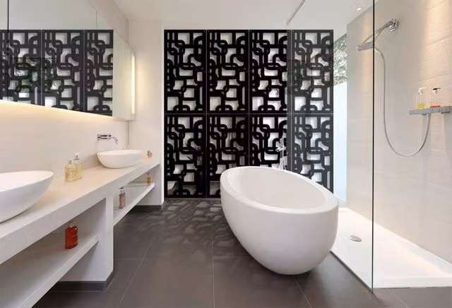 SMART - Pannello in PVC traforato - Parasole Misura: 98x198 cm, Colore: nero