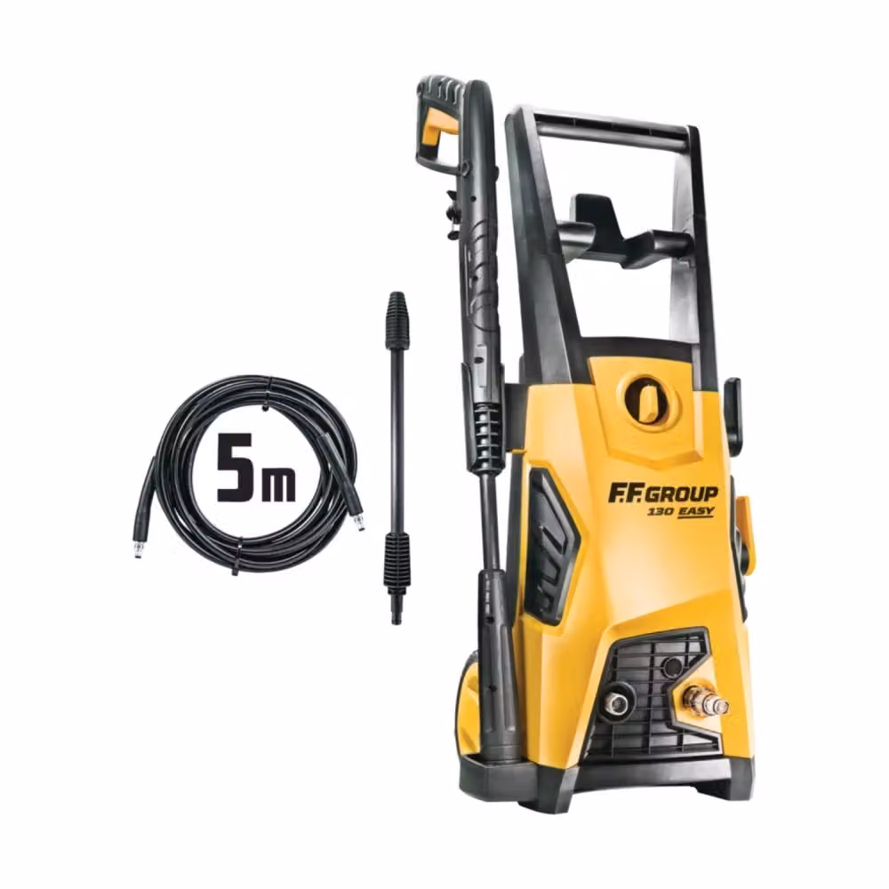 Idropulitrice ad acqua fredda FF Group HPW 130 Easy da 130 bar, 1800W e 402 lt/h, colore giallo – 2