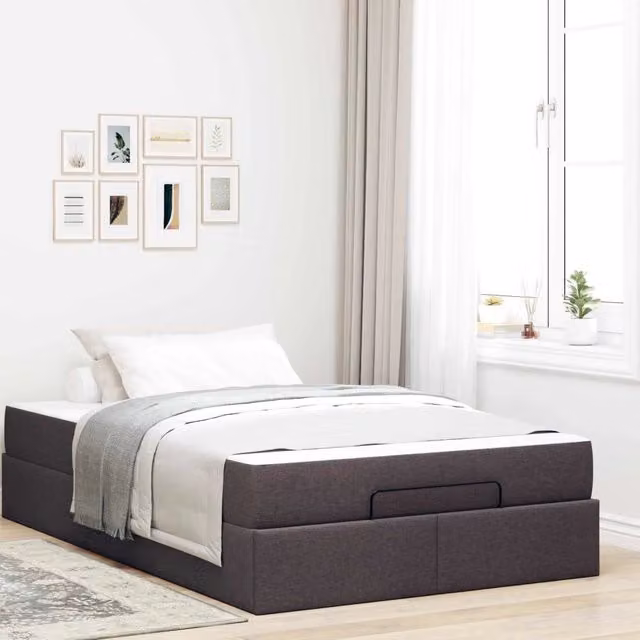 Struttura letto con materasso 2 pz Tanno Tessuto 3399476