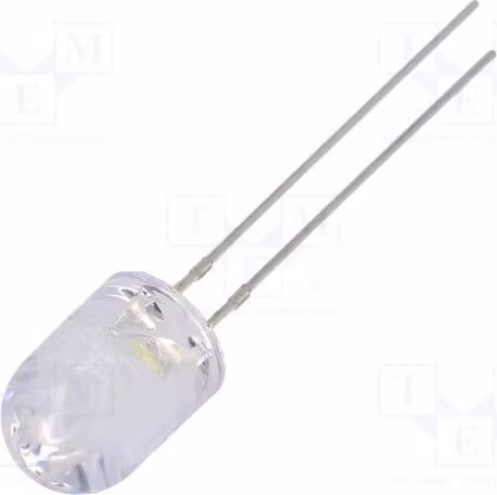 5 LED, 8 mm, 30°, 5500-8500K, OSW4DK8B31B, diodi LED a montaggio traversa (THT), 8 mm, bianco freddo, 18000÷25000 mcd