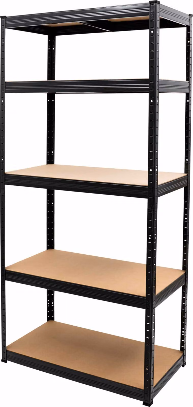 Scaffale a ripiani STIER, portata per ripiano 350 kg, portata per campata 1750 kg, A x L x P 1800 x 900 x 450 mm, robusto telaio in acciaio, 5 ripiani