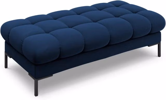 Cosmopolitan Design - Panca "Bali" 2 posti in velluto blu reale