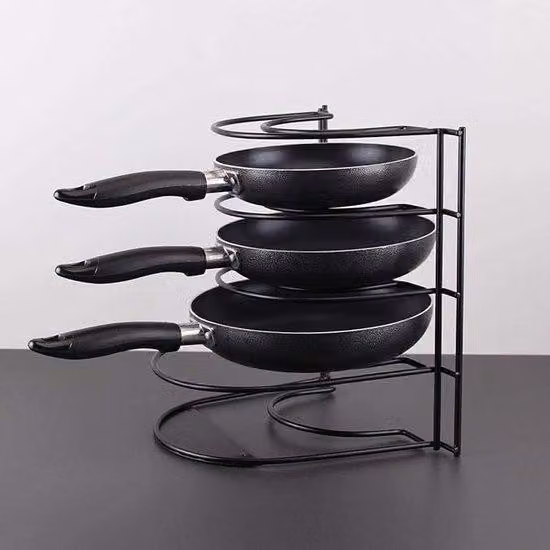 Scaffale da parete con supporto per pentole 8,9 x 8,9 x 31 cm in acciaio inossidabile