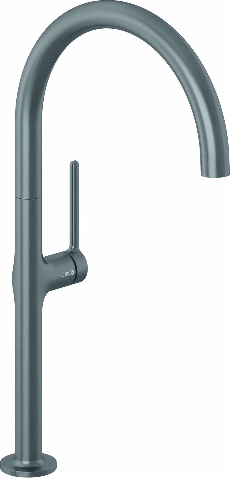 Kludi REEF, miscelatore monocomando per lavello, comando laterale, Brushed Gunmetal, 1 pz.