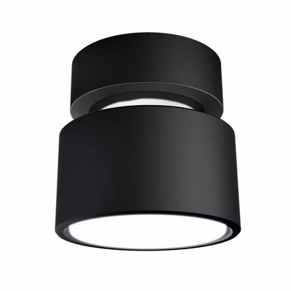 Plafoniera da soffitto PIXIE in alluminio nero e cromo con tecnologia LED GX53 7W – 2