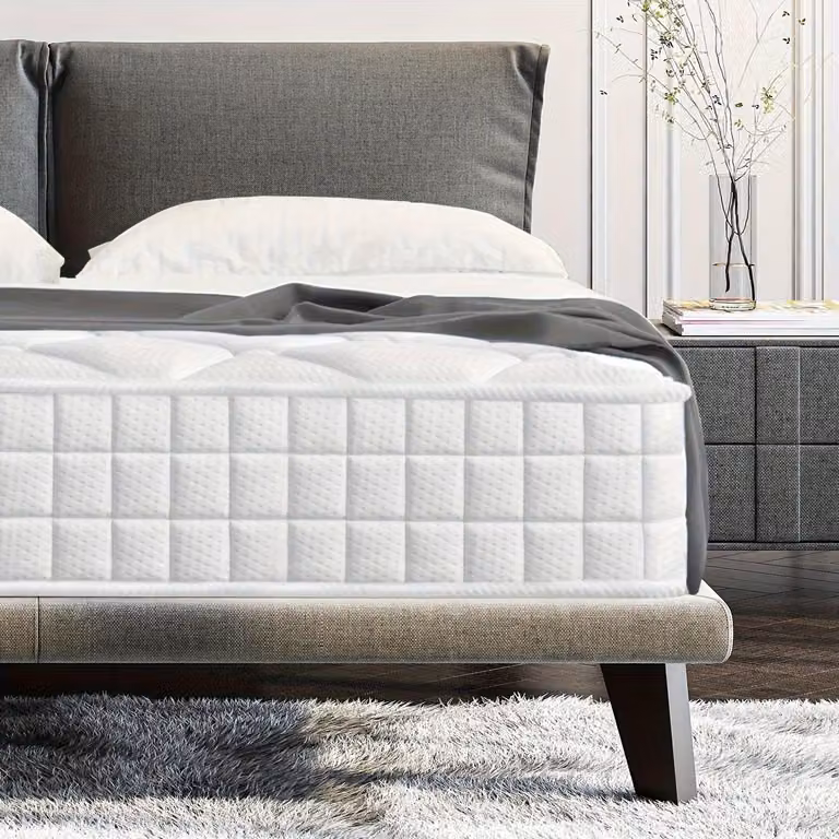 Materasso 90x200 cm - Materasso in schiuma a memoria di forma - Materasso a molle insacchettate - Materasso singolo - Supporto a 7 zone