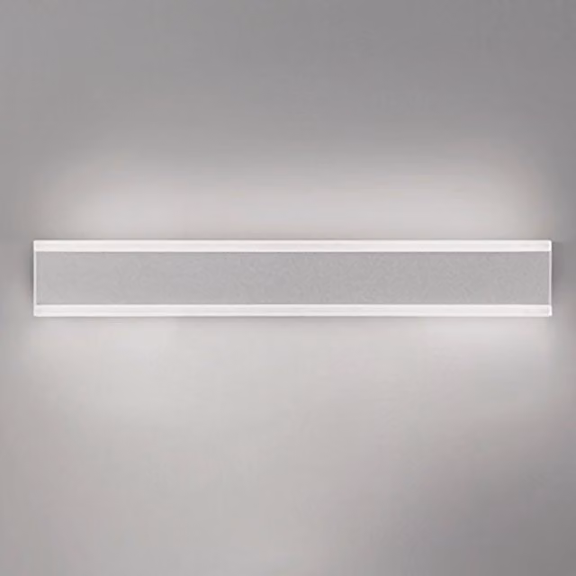 Riga Zafferano Lampada da parete e soffitto a LED 27W 2180lm 3000K IP54 in alluminio bianco opaco per interni ed esterni L: 50.5 cm