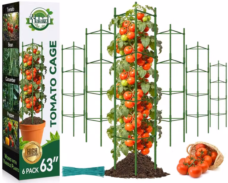 Solidchoice - Set di 6 supporti per pomodori con bracci di sostegno estensibili
